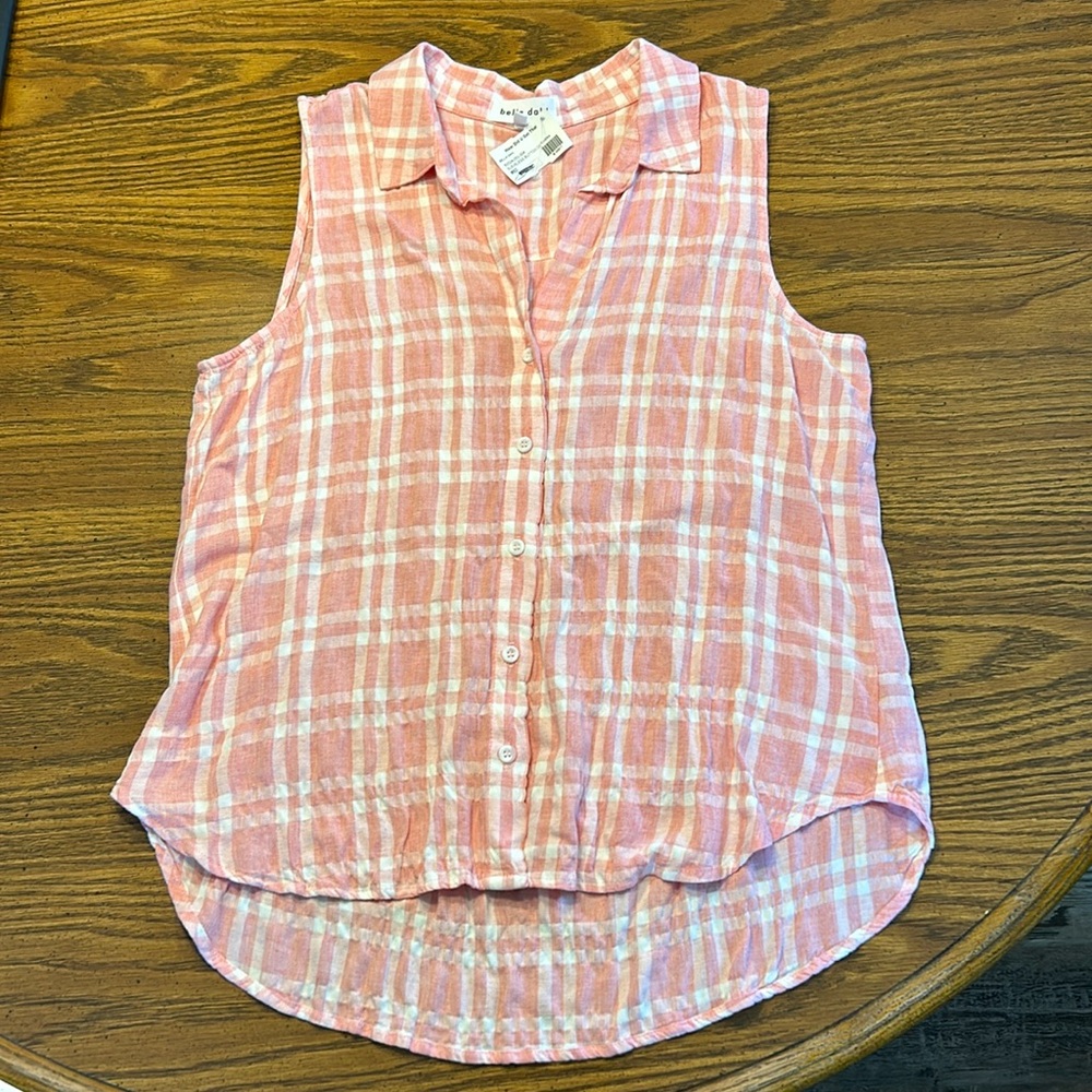 Bella Dahl Sleeveless Button Down Top